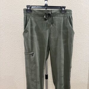 Army Green Healing Hands Scrub Bottoms